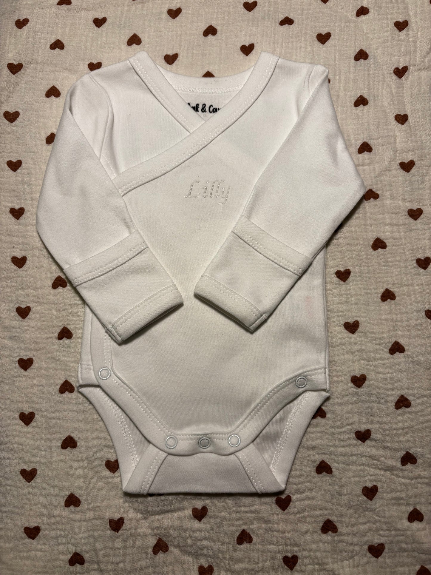 Fern Wrap - White - Personalised